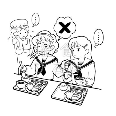 給食の雰囲気が悪い 給食イラスト集 給食だよりなどに使えるオリジナルイラストを無料配布 給食ひろば