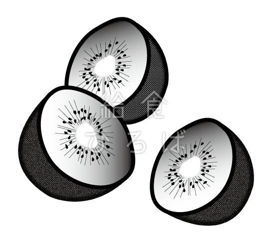 キウイ 給食イラスト集 給食だよりなどに使えるオリジナルイラストを無料配布 給食ひろば